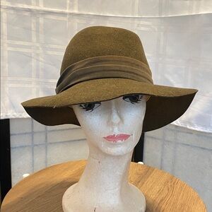Rag and Bone Floppy Brim Wool Women’s Fedora Hat Cotton Band Size Medium